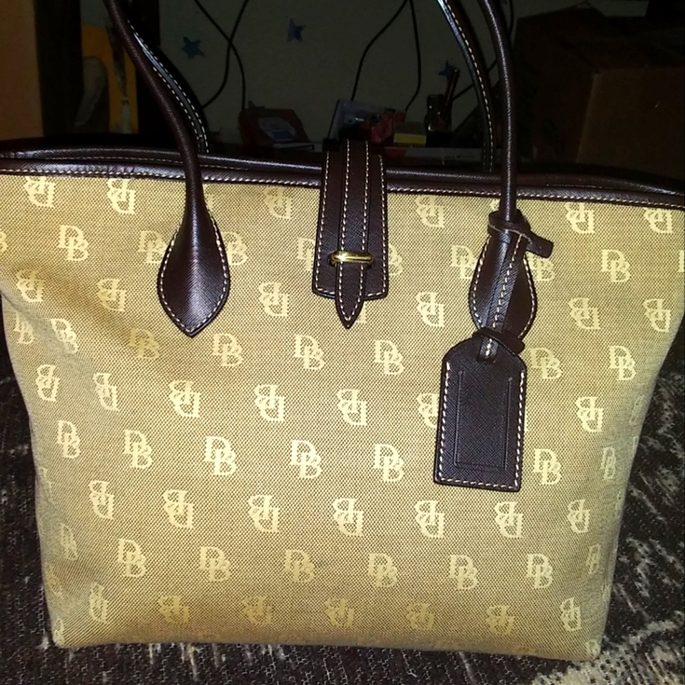 EUC CANVAS LEATHER TOTE